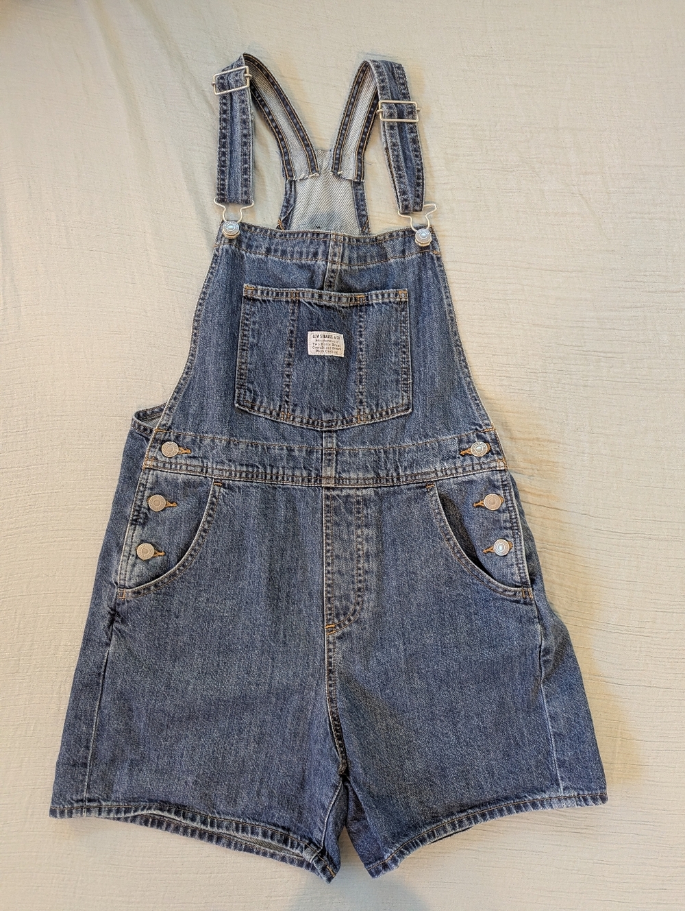 Levi's Blue Denim Back Panel with White Brand Patch
